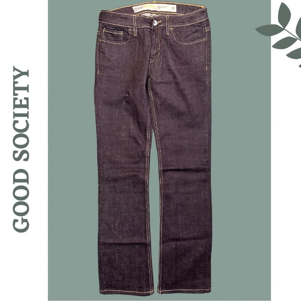 Good Society Women’s Boot Cut Blue Jeans Premium Denim Sustainable Size 29